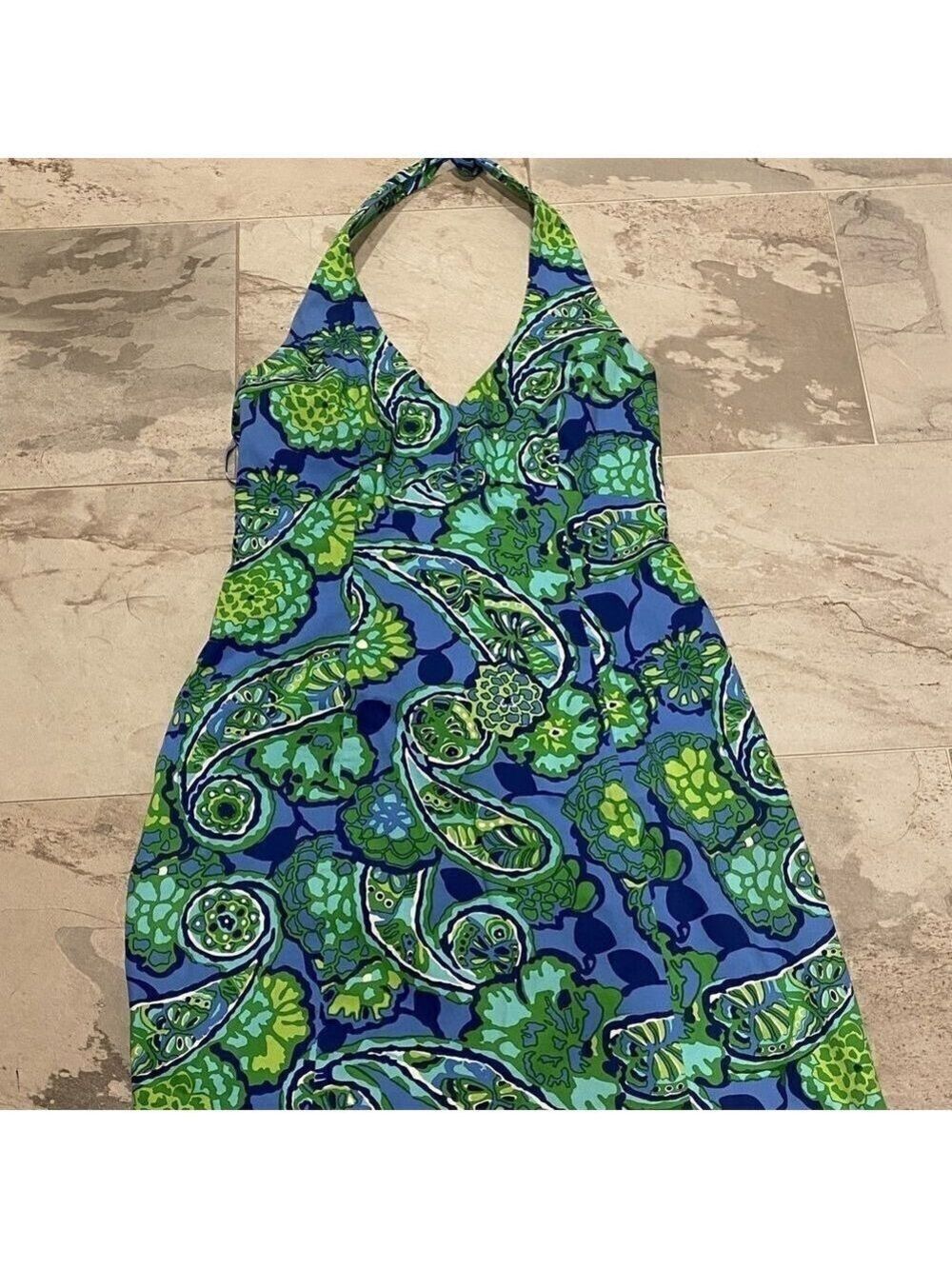 Jones of New York! Blue and Green Dress